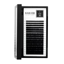 Nanolash Sztuczne rzęsy do przedłużania 0.07 skręt D mix 6-13mm 16 pasków